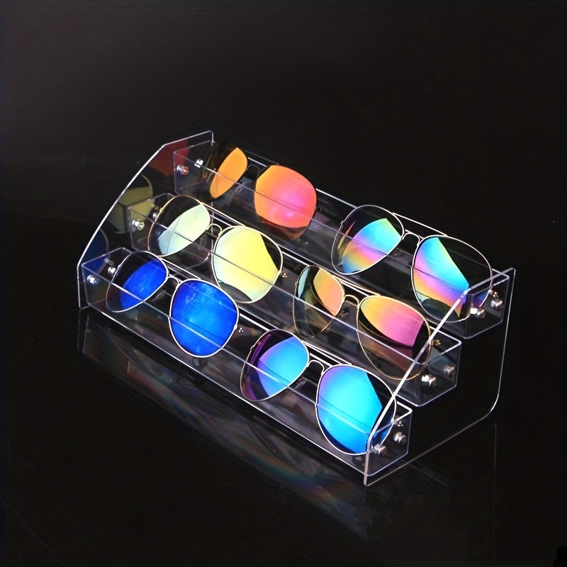 Acrylic Glasses Organiser Clear Sunglasses Display Rack Stand