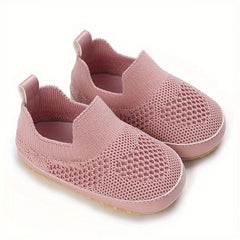 Casual Slip On Woven Shoes For Baby Boys Lightweight Breathable Anti-slip