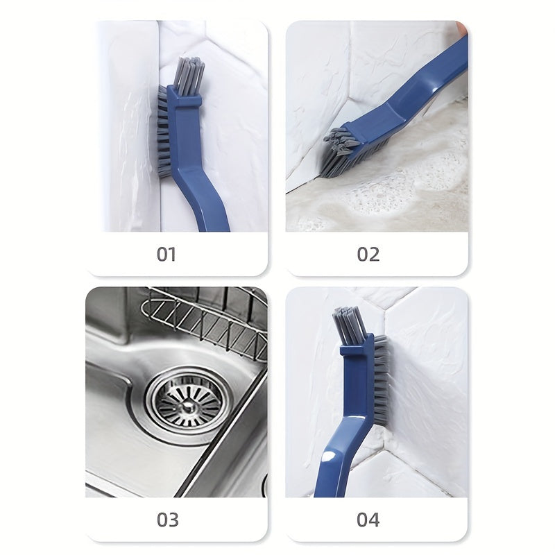 2-in-1 Bathroom Cleaning Brush Gap Brush Small Clip Window Kitchen Tool