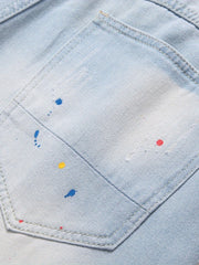 Distressed Denim Shorts Men s Street Style Summer Wear