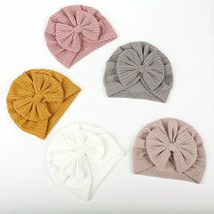 Baby Turban Hats with Bowknot Cozy Head Wraps for Newborn