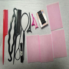 Hair Accessories Set Topsy Tail Hair Tool Hair Loop Hair Ties Hair Clips Combs