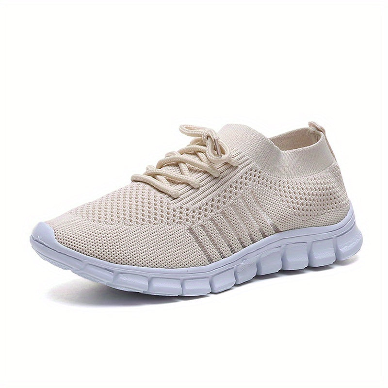 Women's Mesh Sneakers Lace Up Outdoor Shoes Lightweight Walking Shoes