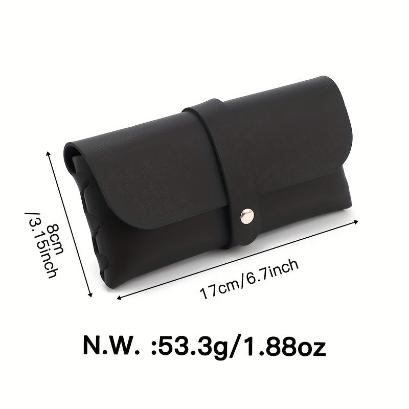 Magnetic Glasses Bag PU Leather Sunglasses Case Cover