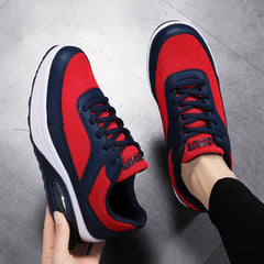 Colorblock Mesh Sneakers Air Cushion Running Shoes