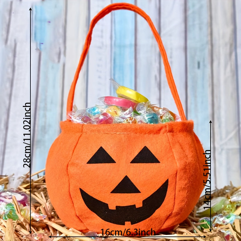Halloween Witch Pumpkin Tote Bag Party Candy Bag