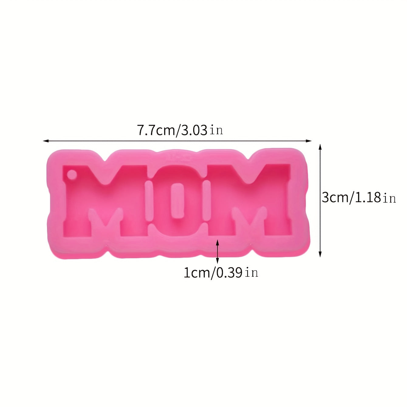 Mom Word Keychain Silicone Mold DIY Resin Mold