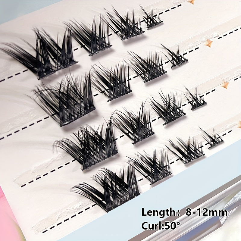 Cat Eye False Eyelashes Foxes Eye Segmented Lashes Extensions DIY