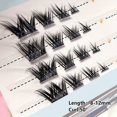 Cat Eye False Eyelashes Foxes Eye Segmented Lashes Extensions DIY
