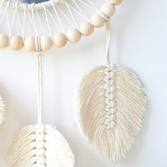 Boho Macrame Hanging Wall Mirror - Round Mirror Art