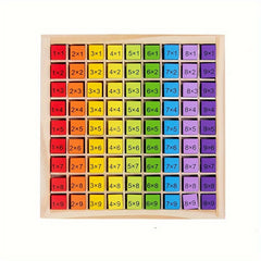 Wooden 99 Multiplication Table Building Blocks
