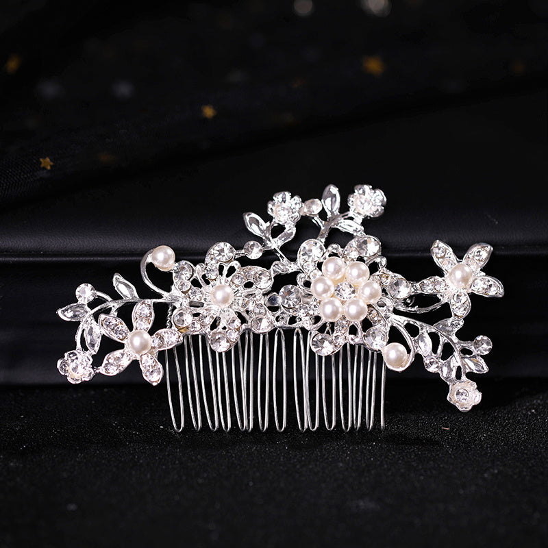 Rhinestone Flower Hair Comb Pins Bridal Wedding Party Decor