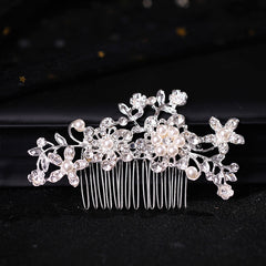 Rhinestone Flower Hair Comb Pins Bridal Wedding Party Decor