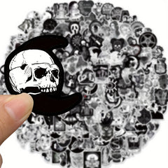200 Pcs Gothic Pattern Luggage Stickers Punk Stickers Travel Accessories