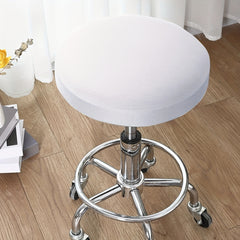 Spandex Stool Cover Elastic Slipcovers Round Chair Cover for Bar Pub Cafe