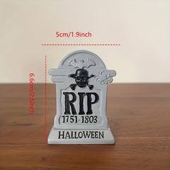 Mini Halloween Resin Tombstone Decoration