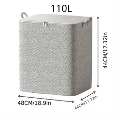 Large Capacity Zipper Organizer Lightweight Dustproof Storage Box
