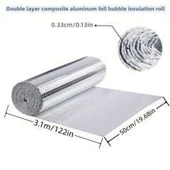 Reflective Bubble Insulation Board 49' x 3.05m Roll