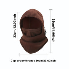 Winter Warm Ski Mask Thickened Fleece Balaclava Hat for Outdoor Sports