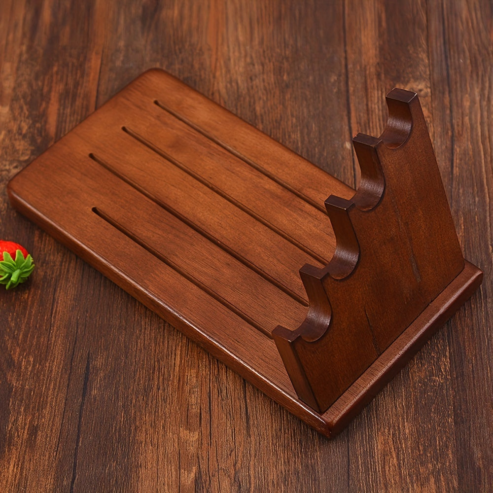 Solid Wood Holder for Fruit Knives and Kitchen Knives