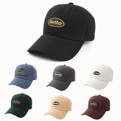 Circle Letter Embroidery Baseball Cap Light Specific Gravity Breathable Sun Hat