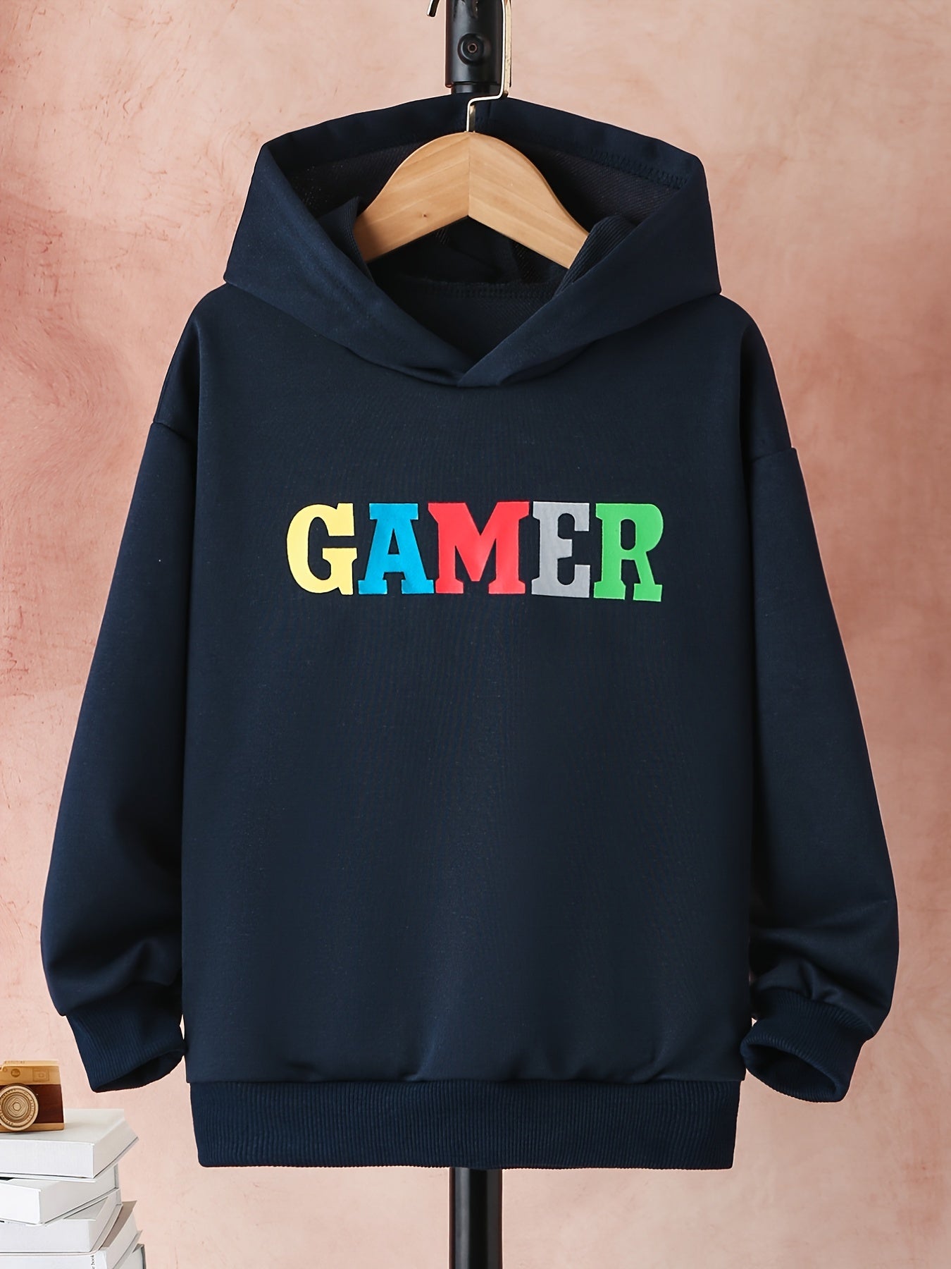 Boy's Graphic Hoodie for Fall Winter Outdoor