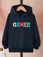 Boy's Graphic Hoodie for Fall Winter Outdoor