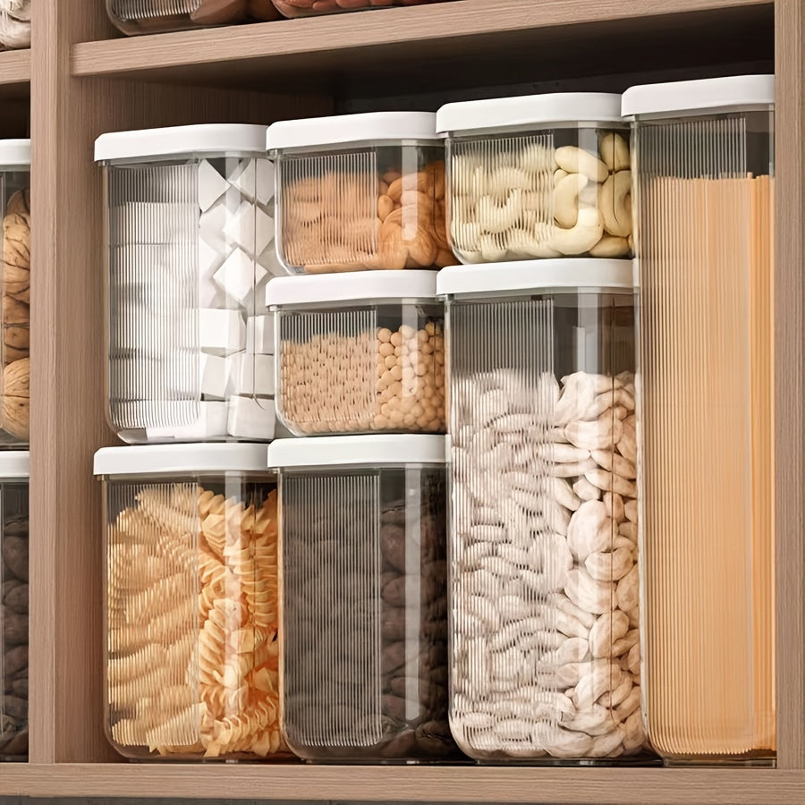4pcs Sealed Plastic Food Storage Box Set with Lid