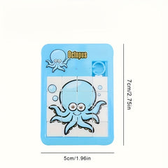 Cartoon Animals Sliding Puzzle for Kids