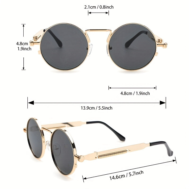 Men's Punk Hip Hop Metal Sunglasses