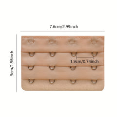 Bra Extension Buckle 3 Rows 4 Hook Bra Strap Extenders Women's Lingerie