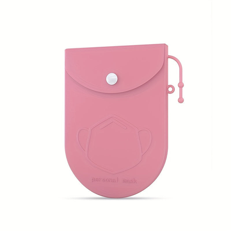 Mini Silicone Mask Storage Pouch Travel Portable Mask Bag