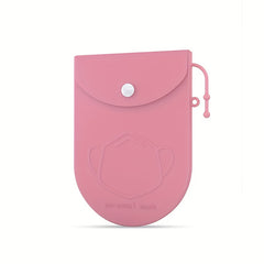 Mini Silicone Mask Storage Pouch Travel Portable Mask Bag