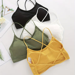 4pcs Teens Sports Bra No Steel Ring Soft Bralette