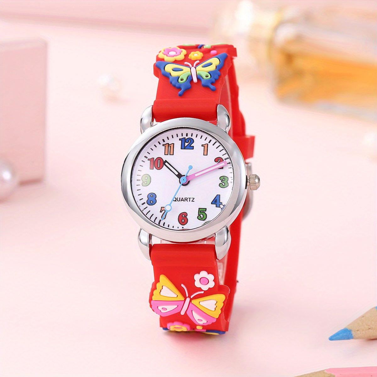 Children's Butterfly Strap Watch