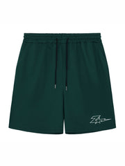 Lightning & Star Pattern Comfy Shorts Mens Casual Elastic Waist Drawstring