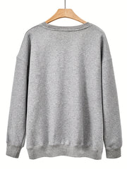 Halloween Town Print Sweatshirt for Women