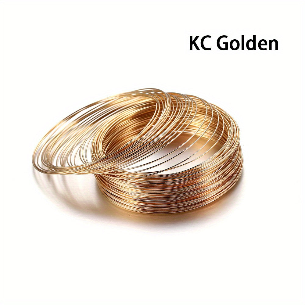100 Loops Pack Diameter Silver Memory Beading Steel Wire For DIY Jewelry