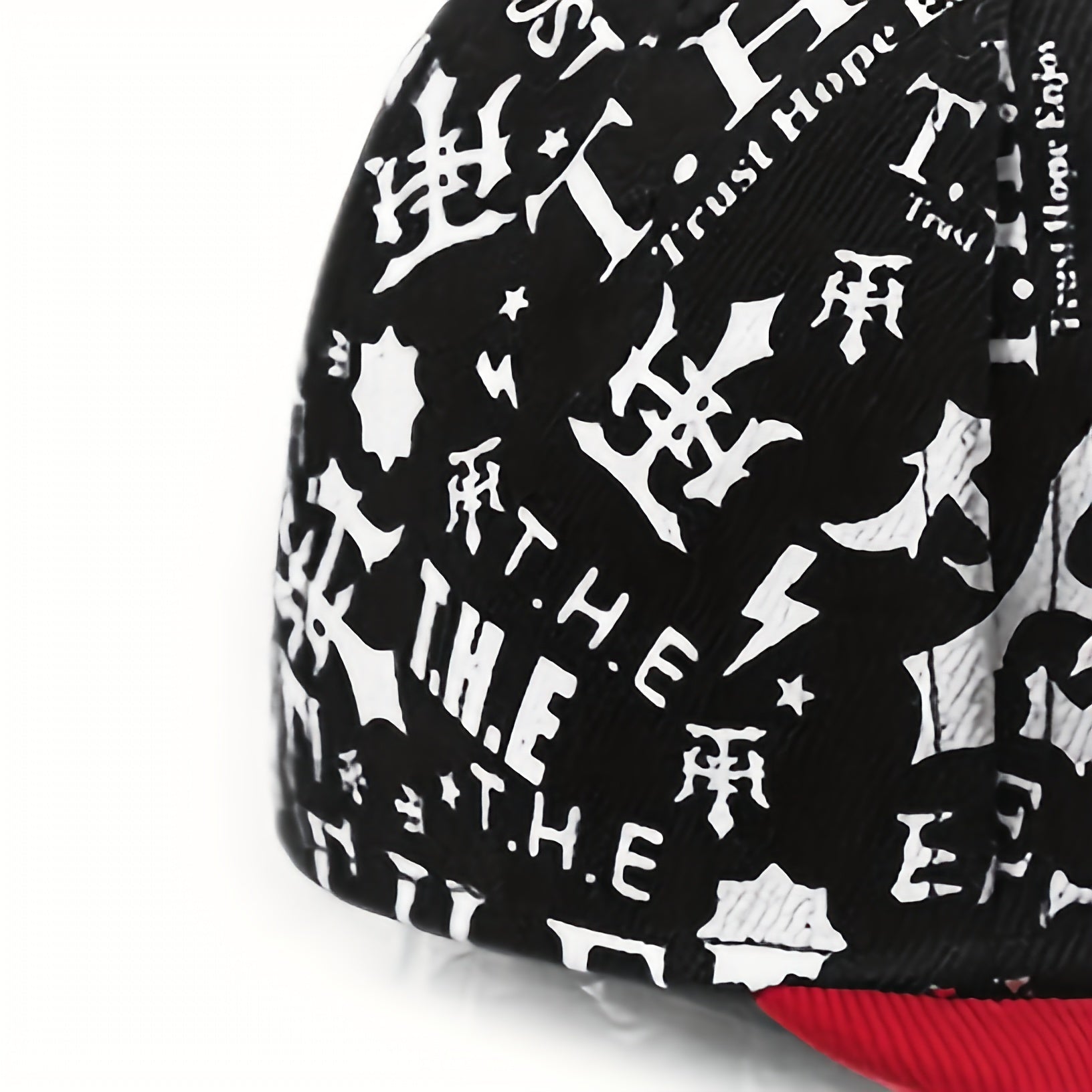 Men's Flat Brim Baseball Cap Embroidered Street Style Hat