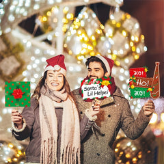 28pcs Christmas Photo Props Family Gathering Party Decoration