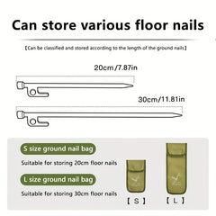 Ground Nail Storage Bag Oxford Cloth For Outdoor Camping