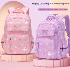 Cartoon Bunny School Bag Large Capacity Backpack for Kids