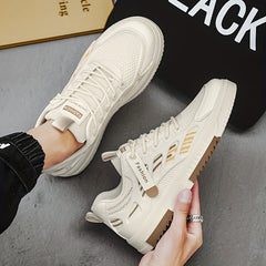 Men's Lace up Sneakers Skate Shoes Breathable & Wear-resistant