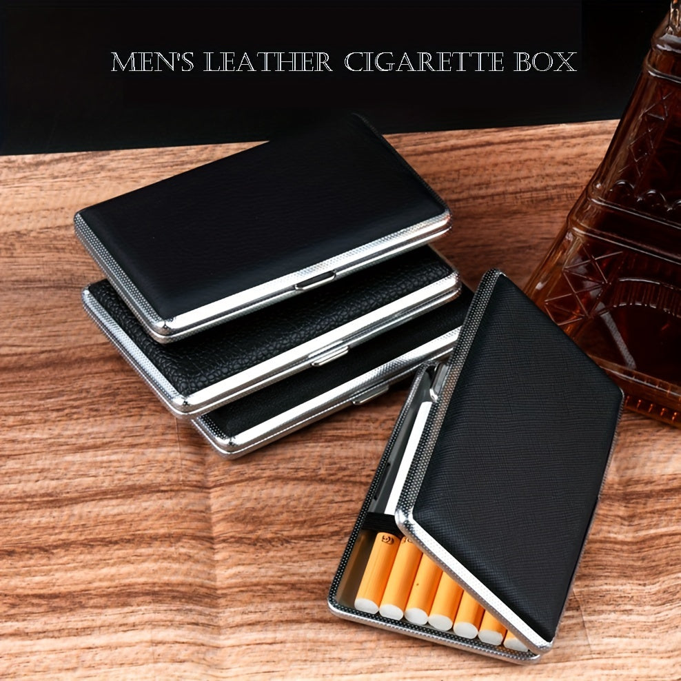 Ultra Thin Double-sided Leather Cigarette Box