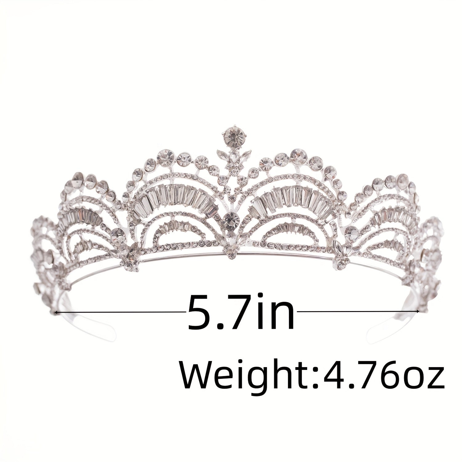 Bridal Rhinestone Tiara Crown Crystal Hairpiece