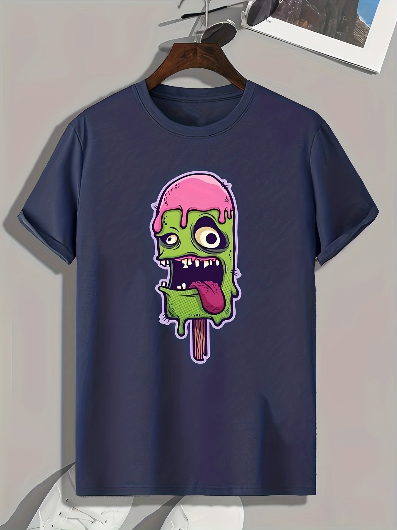 Ice Sucker Print Men's Graphic T-Shirt for Summer
