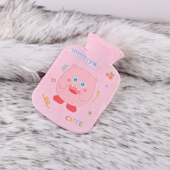 Pink Crystal Velvet Small Hot Water Bag Plush Hand Warmer Gift