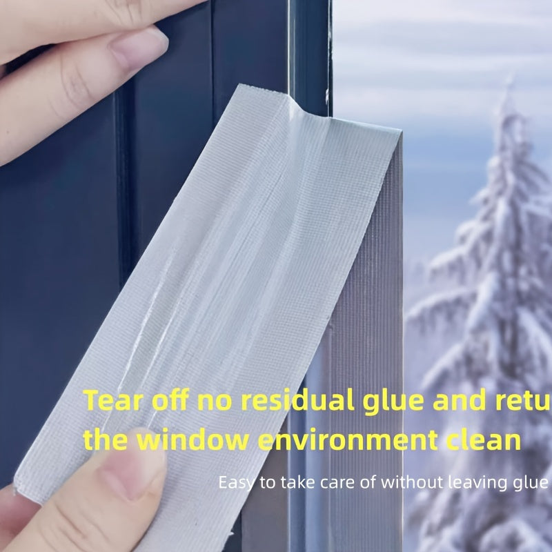 Window Insulation Film & Seal Tape for Winter, High Viscosity, Waterproof