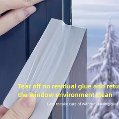Window Insulation Film & Seal Tape for Winter, High Viscosity, Waterproof