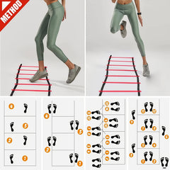 12 Rung Agility & Speed Training Ladder For Soccer & Football